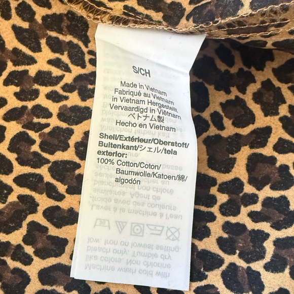 J. Crew Leopard Print Button-Up Shirt S - Picture 3 of 3
